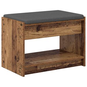 vidaXL Banco de entrada Madera vieja 63 x 38 x 45 cm