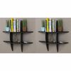 vidaXL Estanter&iacute;as de pared 2 unidades negro
