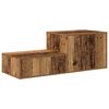 vidaXL Armario de almacenamiento 2 pcs Madera vieja 103 x 41 x 40 cm