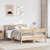 vidaXL Estructura de cama sin colch&oacute;n madera maciza de pino 135x190 cm