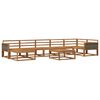 vidaXL Conjunto de sof&aacute;s de exterior 8 pcs Natural