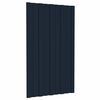 vidaXL Panel de techo 12 pcs Antracita 80 x 45 cm Acero galvanizado