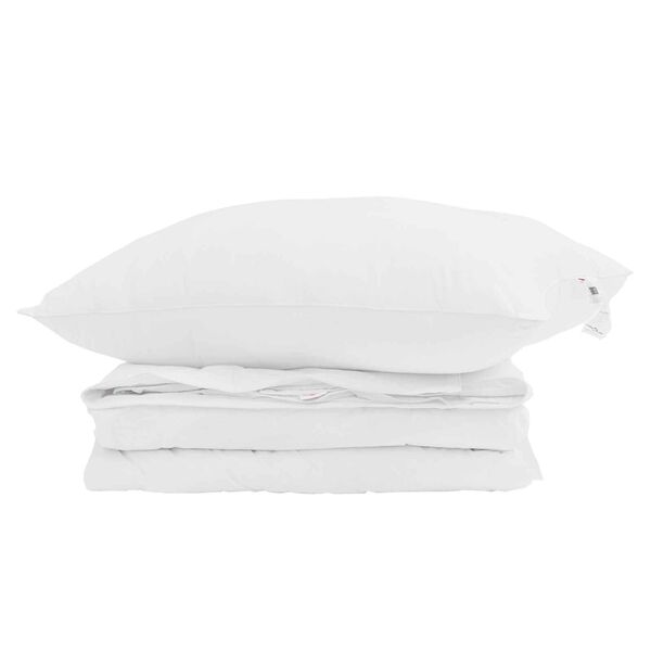 vidaXL Duvet 2 en 1 con almohada 2 pcs Pluma de pato
