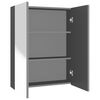 vidaXL Armario de espejo de ba&ntilde;o MDF gris antracita 60x15x75 cm