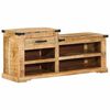 vidaXL Banco Marr&oacute;n 110 x 35 x 50 cm Mango rugoso