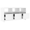 vidaXL Mueble para TV madera contrachapada blanco 102x37,5x52,5 cm