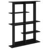 vidaXL Estante de pared Roble Negro 102 x 20 x 130 cm