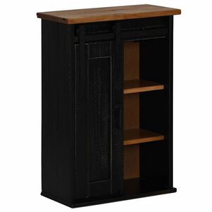 vidaXL Armario colgante HALDEN con puerta corredera 49x22,5x70cm negro