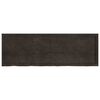 vidaXL Encimera de ba&ntilde;o madera tratada marr&oacute;n oscuro 180x60x(2-4) cm