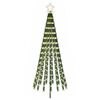 vidaXL &Aacute;rbol de Navidad LED 180 cm 255 LED Blanco C&aacute;lido Acero Negro