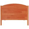 vidaXL Estructura de cama sin colch&oacute;n madera maciza marr&oacute;n 75x190 cm