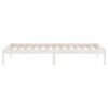 vidaXL Estructura de cama sin colch&oacute;n madera maciza blanco 100x200 cm