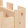 vidaXL Arriate elevado jard&iacute;n con valla madera maciza pino 200x30x30cm