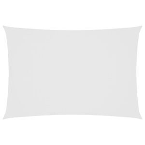 vidaXL Toldo de vela rectangular tela Oxford blanco 2,5x4,5 m