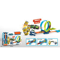 Tender Toys Circuito de coches de juguete 24 piezas gris y azul