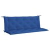 vidaXL Coj&iacute;n de banco de jard&iacute;n tela Oxford azul 150x(50+50)x7 cm