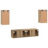 vidaXL Conjunto de mueble de TV 4 pcs Roble artisan 30.5 x 30 x 60 cm