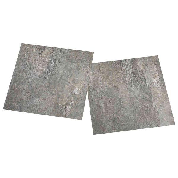 vidaXL Tableros de Suelo 55 pcs Gris 5,11 m&sup2; PVC