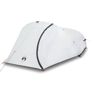 vidaXL Tienda de campa&ntilde;a igl&uacute; 4 personas tela opaca impermeable blanco