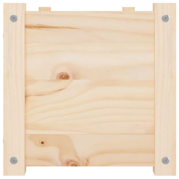 vidaXL Jardinera de madera maciza de pino 100x31x31 cm