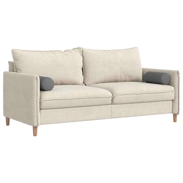 vidaXL Cojines Bolster 2 pcs Gris oscuro Ø 15 x 40 cm tela