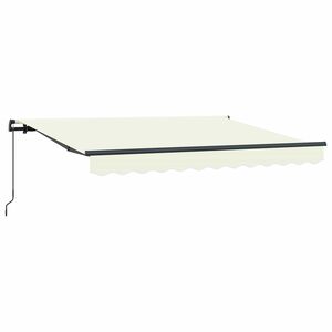vidaXL Toldo retr&aacute;ctil Crema 250 x 200 cm tela