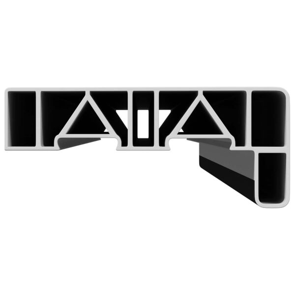 vidaXL Umbral de Ventana Antracita con Vetas de Madera PVC