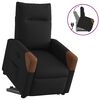 vidaXL Sill&oacute;n reclinable elevable tela negro
