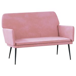 vidaXL Banco de terciopelo rosa 108x79x79 cm