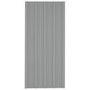 vidaXL Panel de techo 36 pcs Gris 100 x 45 cm Acero galvanizado