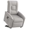 vidaXL Sill&oacute;n el&eacute;ctrico reclinable elevable de tela gris nube