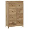 vidaXL C&oacute;moda de madera maciza de teca 55x30x90 cm