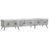 vidaXL Mueble de TV con caj&oacute;n Gris Hormig&oacute;n 147 x 34,5 x 30 cm