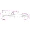 vidaXL Sof&aacute; cama 2 plazas con 2 cojines y reposapi&eacute;s tela morado