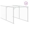 vidaXL Caseta perro tejado acero galvanizado gris claro 117x1017x123cm