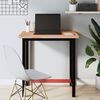 vidaXL Banco de trabajo madera maciza de haya y metal 80x55x81,5 cm