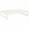 vidaXL Taburete de jard&iacute;n madera maciza de pino blanco 120x80 cm