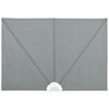 vidaXL Toldo lateral plegable terraza gris 300x200 cm