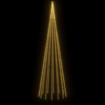 vidaXL Árbol de Navidad cónico 1134 LED blanco cálido 230x800 cm