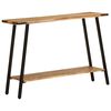 vidaXL Mesa consola de madera maciza de mango 110x30x75 cm
