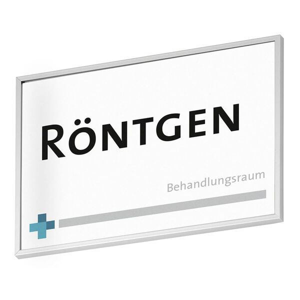 MOEDEL Cartel de puerta Madrid A6 plateado