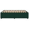 vidaXL Estructura cama sin colch&oacute;n terciopelo verde oscuro 140x190 cm