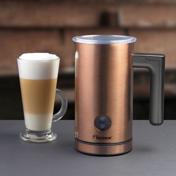 Bestron Espumador de leche AMK1000CO 550 W cobre