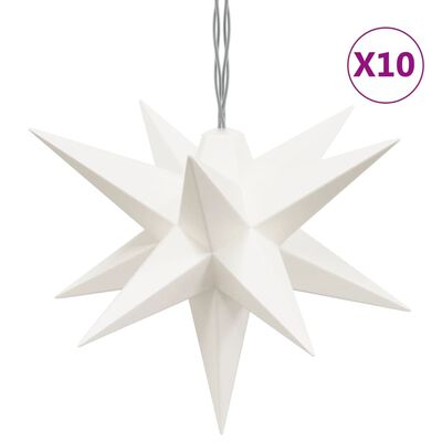 vidaXL Lámpara de Navidad 10 LEDs blanco 10 cm