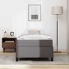 vidaXL Estructura de cama con colch&oacute;n Gris 100 x 200 cm tela