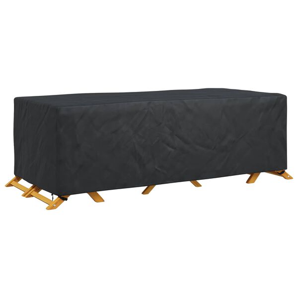 vidaXL Funda para muebles Liso Negro 300 x 140 x 90 cm 600D