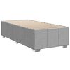 vidaXL Cama box spring con colch&oacute;n tela gris claro 80x200 cm