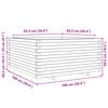 vidaXL Jardinera madera maciza de abeto Douglas 100x100x49,5 cm