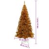 vidaXL &Aacute;rbol de Navidad con 300 LED con soporte Dorado 180 cm PET