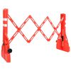 vidaXL Barrera de tr&aacute;fico plegable roja 210x50x105 cm